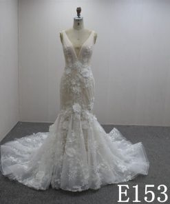 E1533 - sleevelesss v-neck sheer wedding dress from Darius Cordell - Mana-Mumin-Black-Bridal-Makeup-Artist-London-Melanin-Pro-MUA-5 (1)