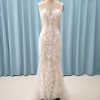 C2024-YG-FS939 - sheer illusion neck embroidered wedding gown by Darius Cordell Couture