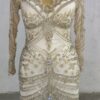C2023-AAlicia - crystal beaded long sleeve ornate wedding gown by Darius Cordell
